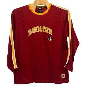 NEW Vintage Starter Florida State Seminoles Womens 2XL Red Long Sleeve NCAA FSU